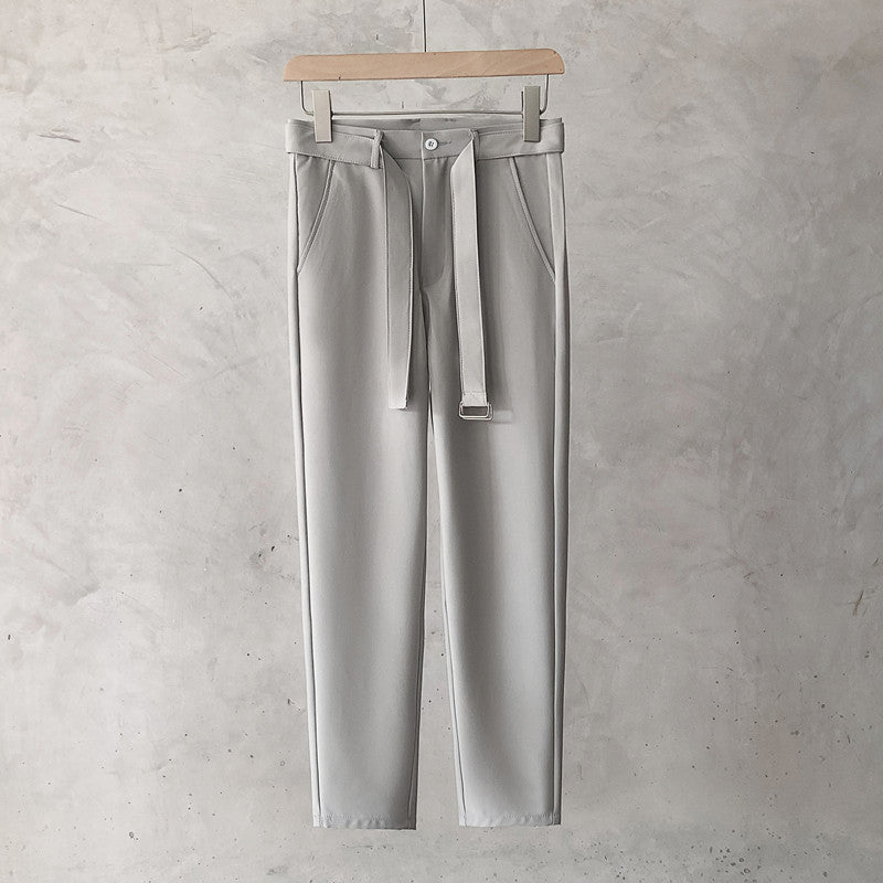 Men's Slim Straight Small Trousers