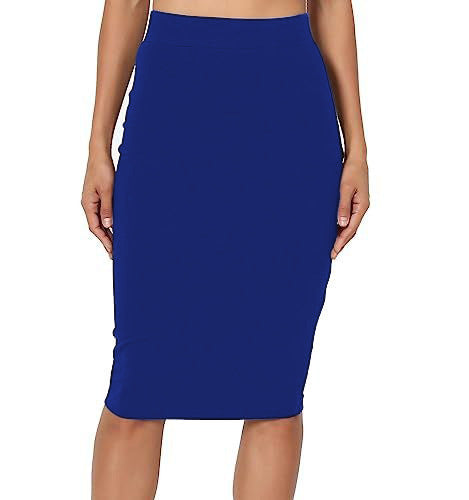 High Waist Over Knee Pencil Skirt