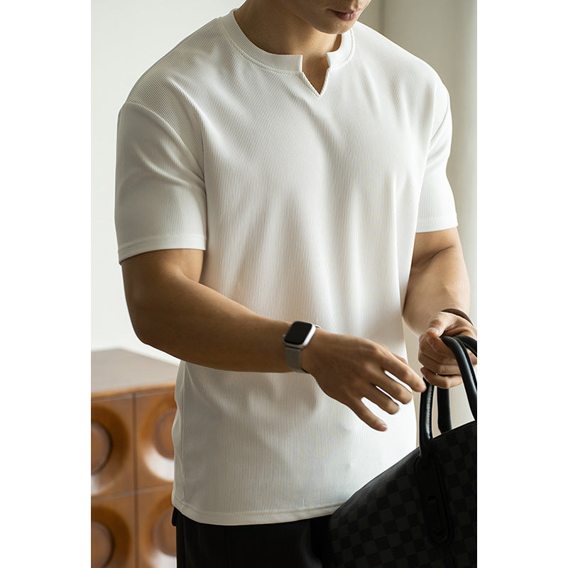 Smooth Silk Loose Commuter T-Shirt