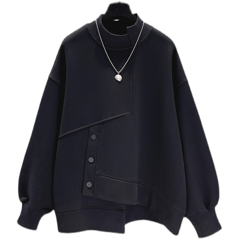 Women's Hoodie Short Loose Thick Coat Top