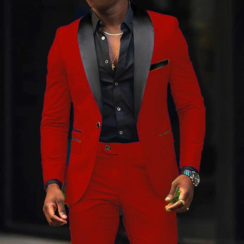 Men's Business Suit Coat Trouser Suit