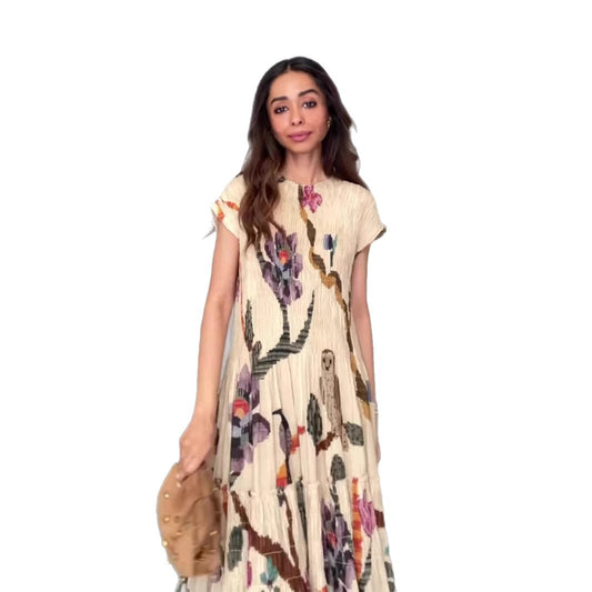 Short-sleeved Loose Dress