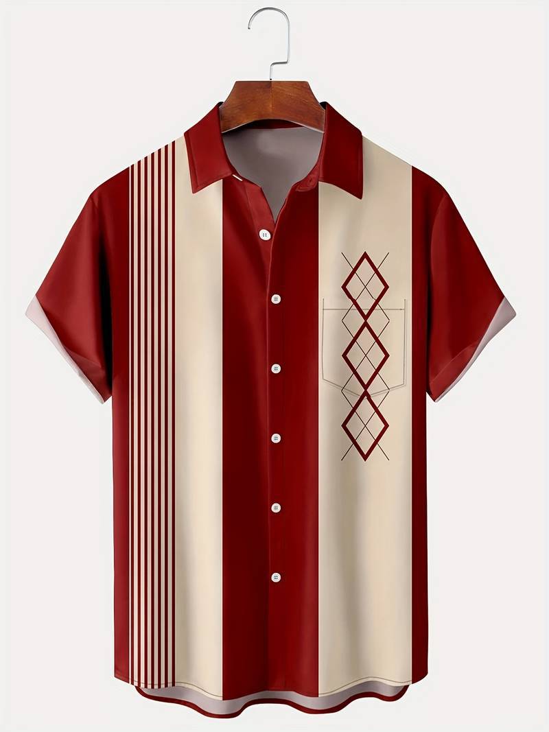 Color Loose Short-sleeved Shirt Lapel