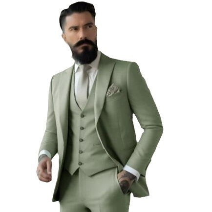 Men's Slim Fit Business Suit Set