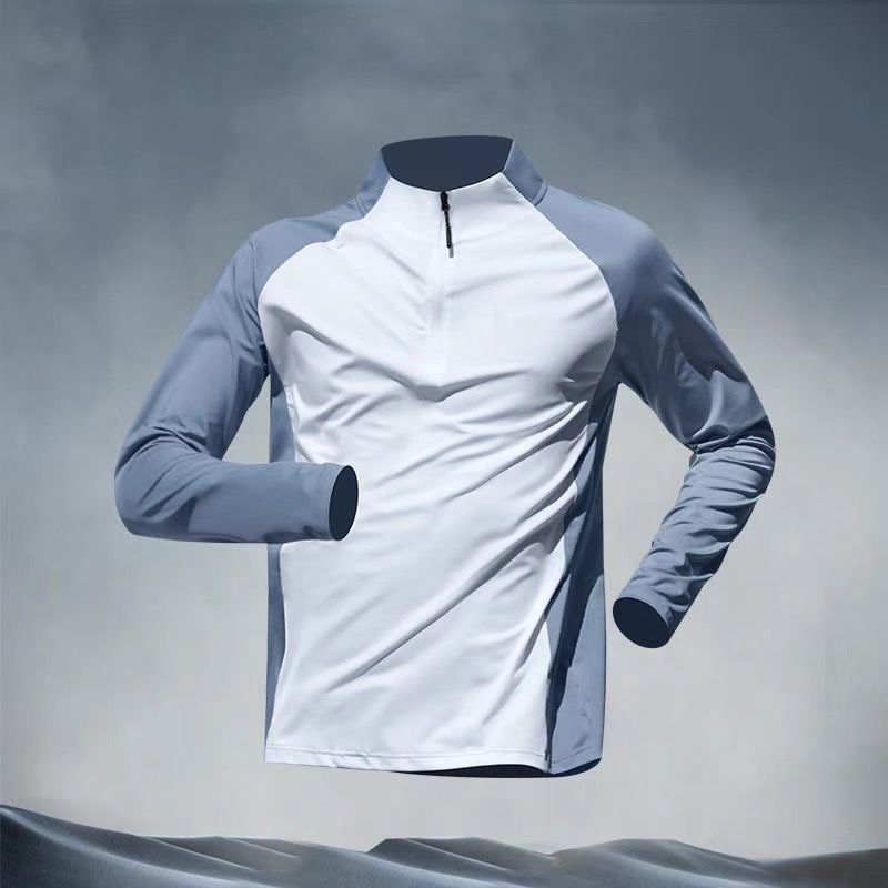 Half Zipper Training Long Sleeve Trousers Suit