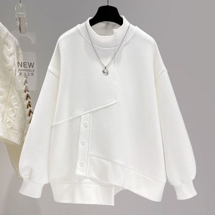 Women's Hoodie Short Loose Thick Coat Top