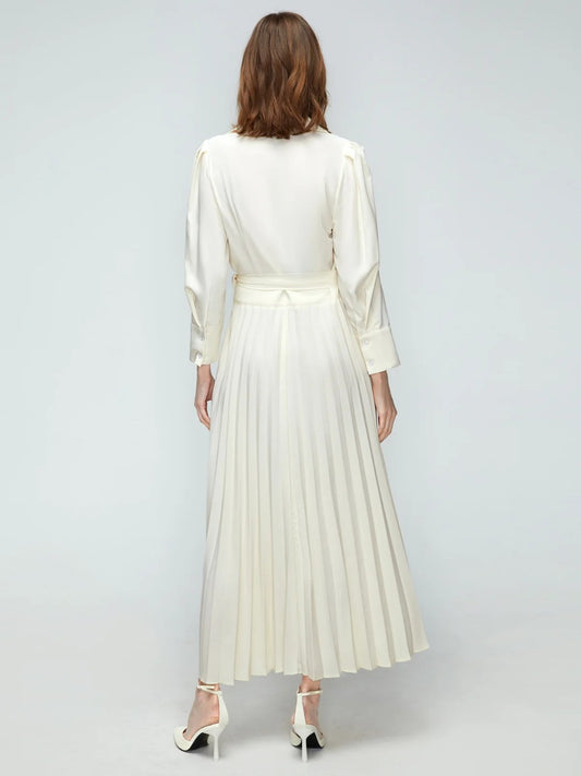 Women's Commute Pleated Dress