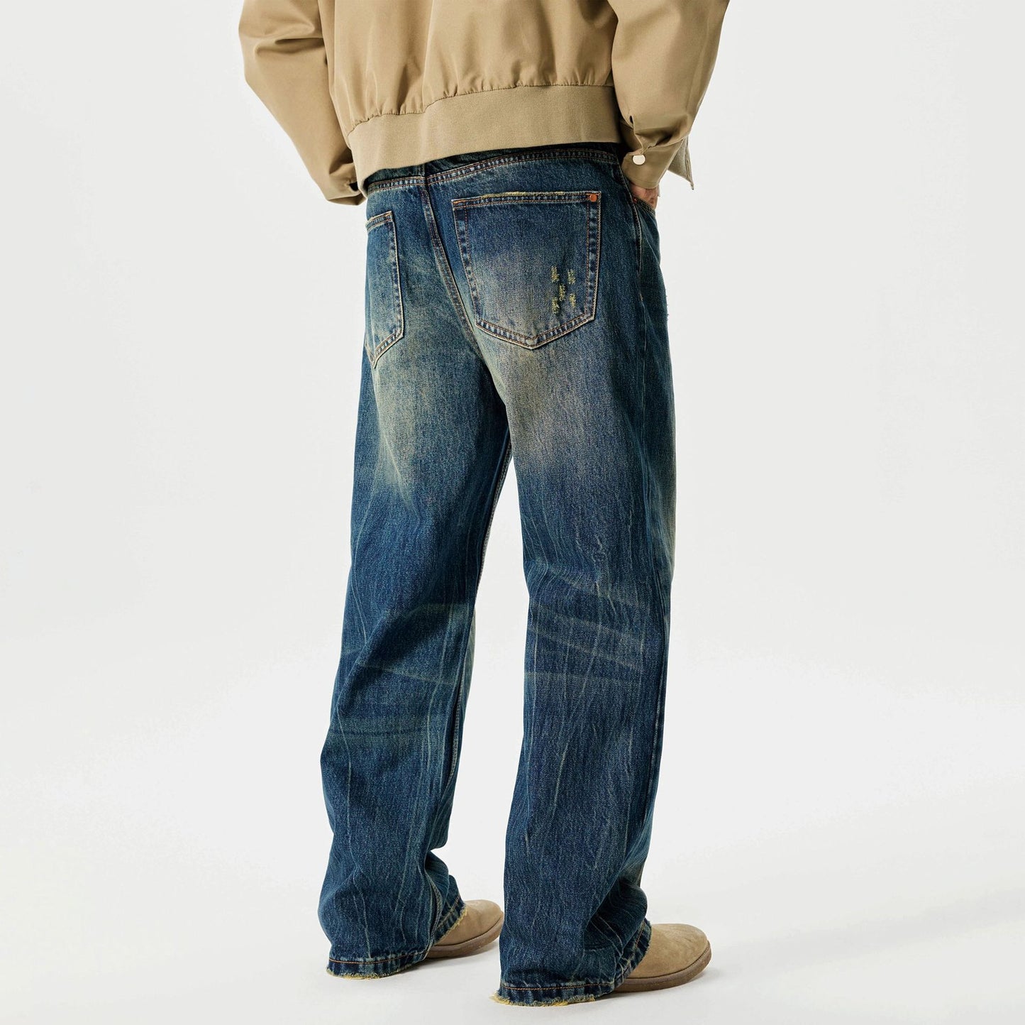 Men Loose Micro-flared Jeans