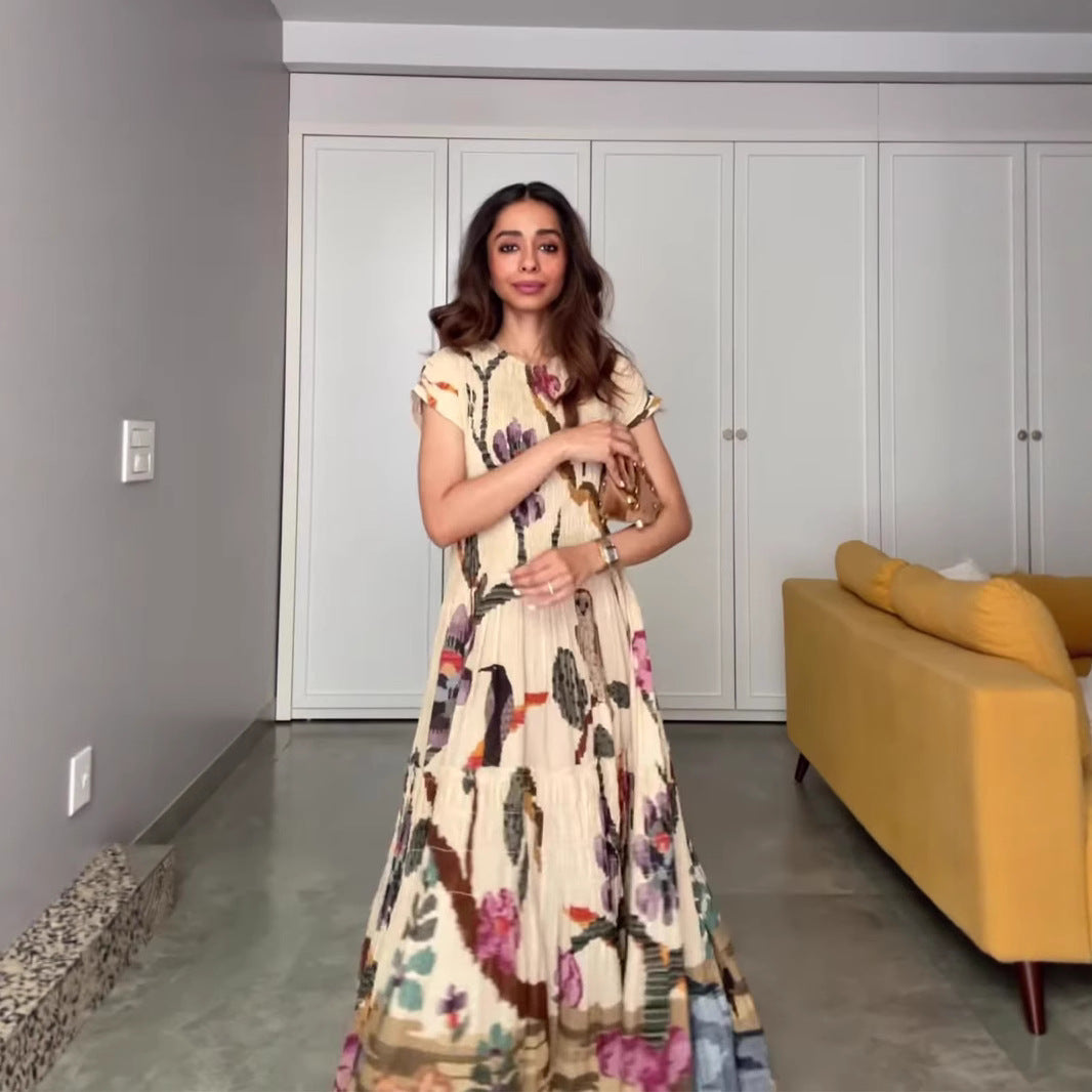 Short-sleeved Loose Dress