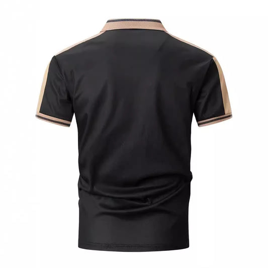 Men's Daily Lapel Short Sleeve T-Shirt