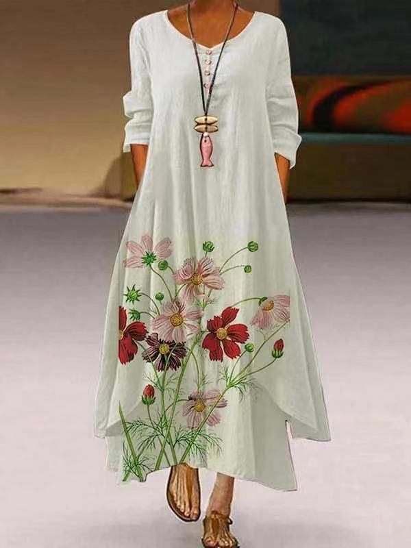 Women's Polyester Long Sleeve Dress