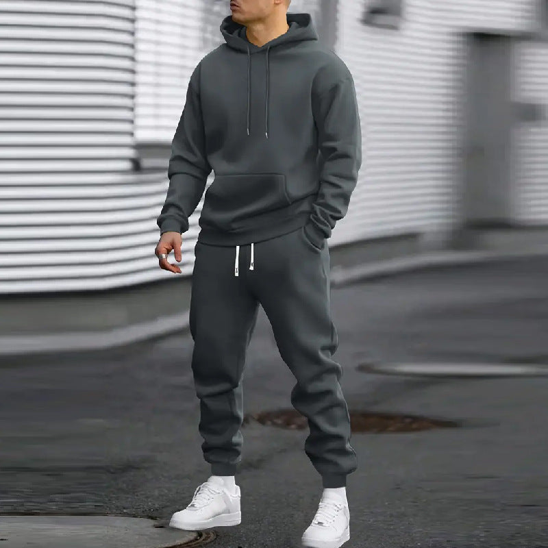 Men's Sports Hoodie With Gridles Pants