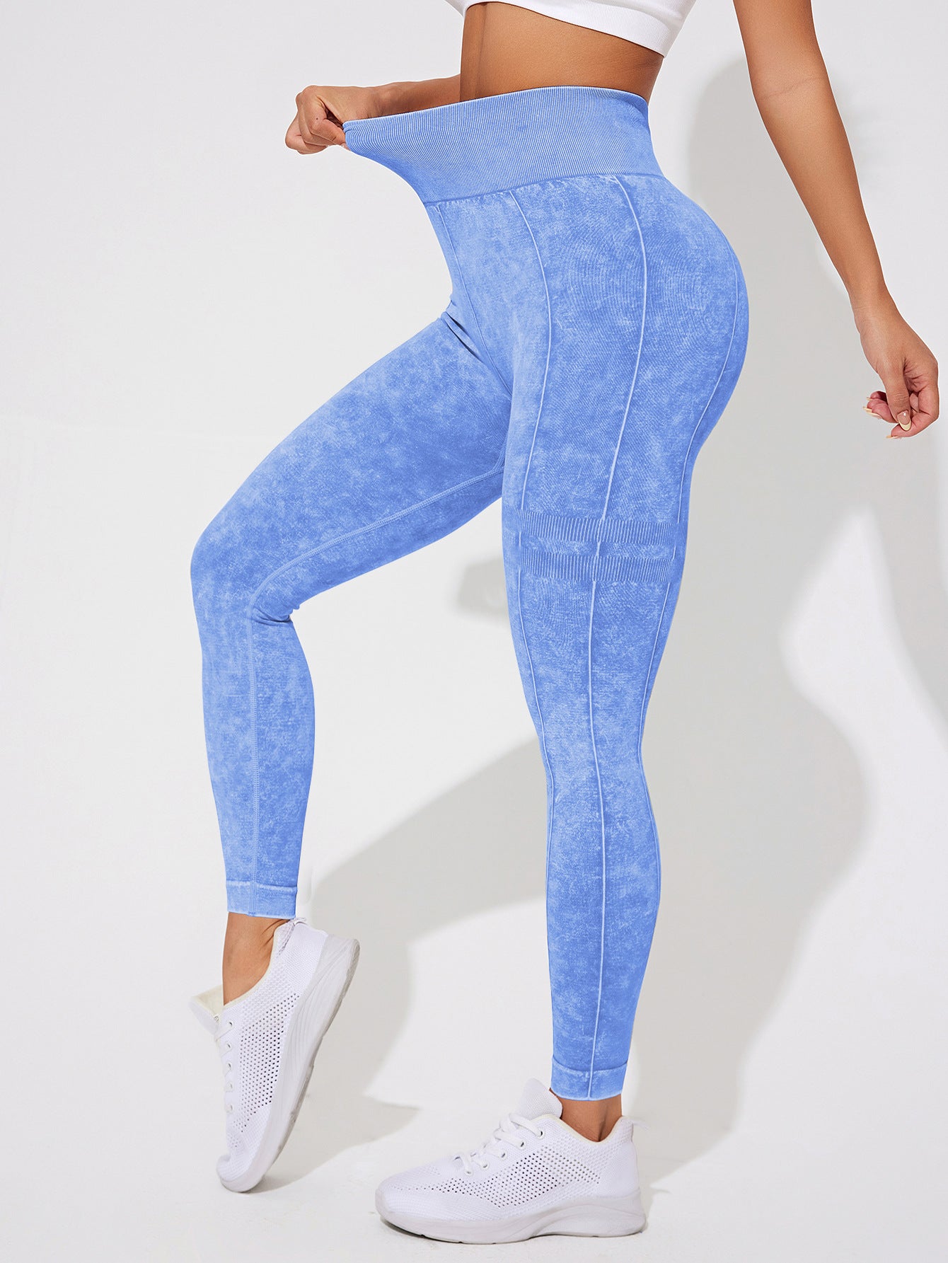 Seamless Fitness High Waist Belly Contracting Sports