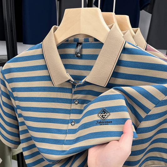 Striped Men's Short Sleeve T-Shirt