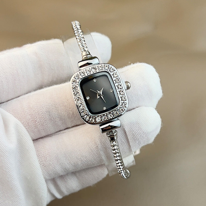 Fashion Diamond Bracelet Small Square Watch