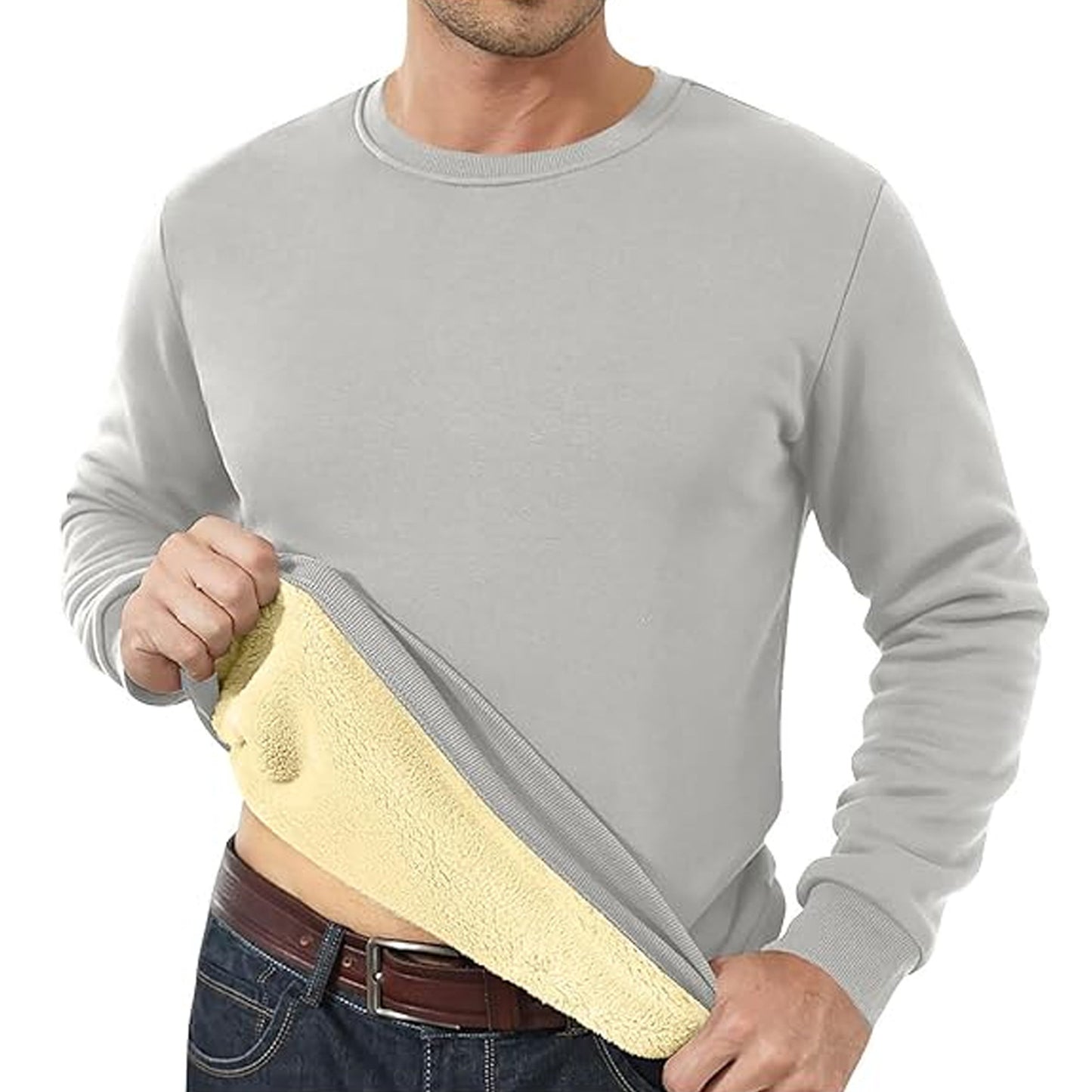 Men's Fleece Lined Padded Warm Keeping Sweatshirts