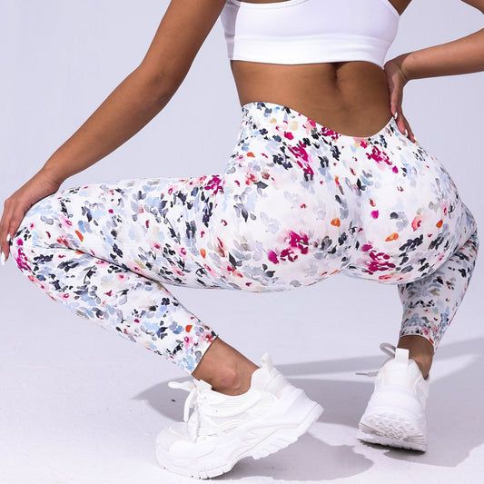 Fitness Pants Peach Hip High Waist Running Sports