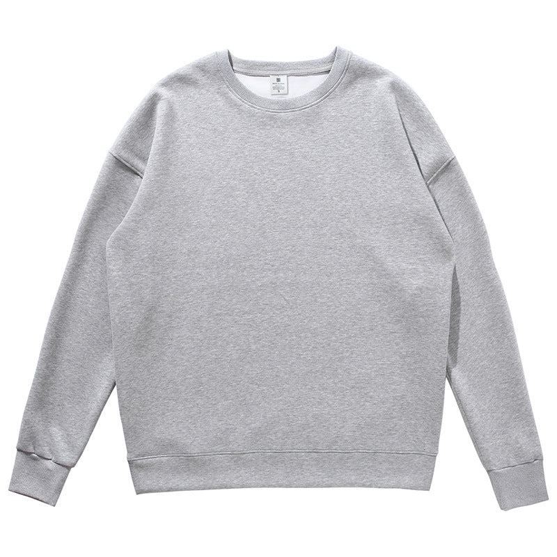 Non-gender Earth Color Round Neck Sweatshirts