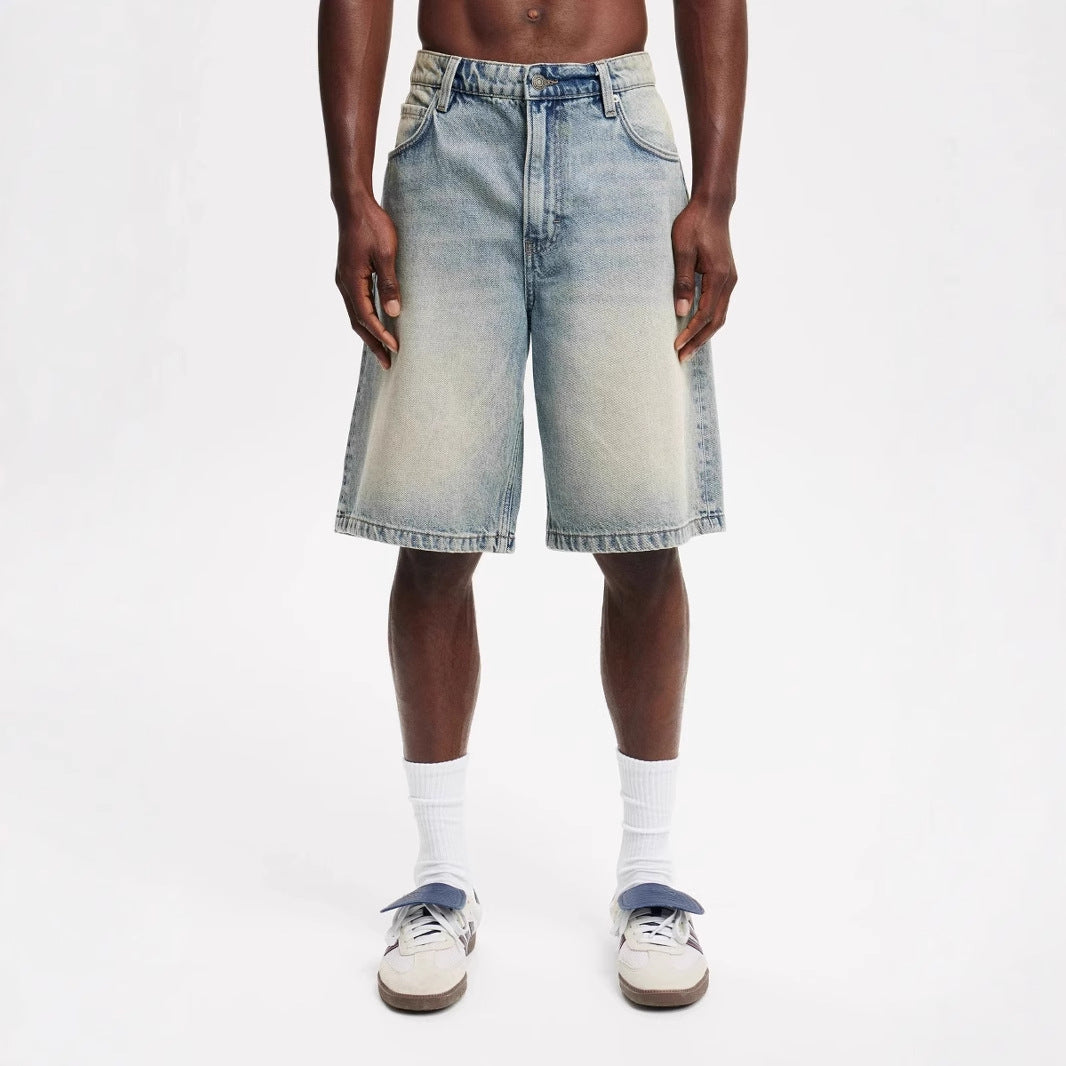 Loose All-matching Middle Jeans