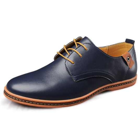 Men's Shoes Leather Surface Lace-up Pumps