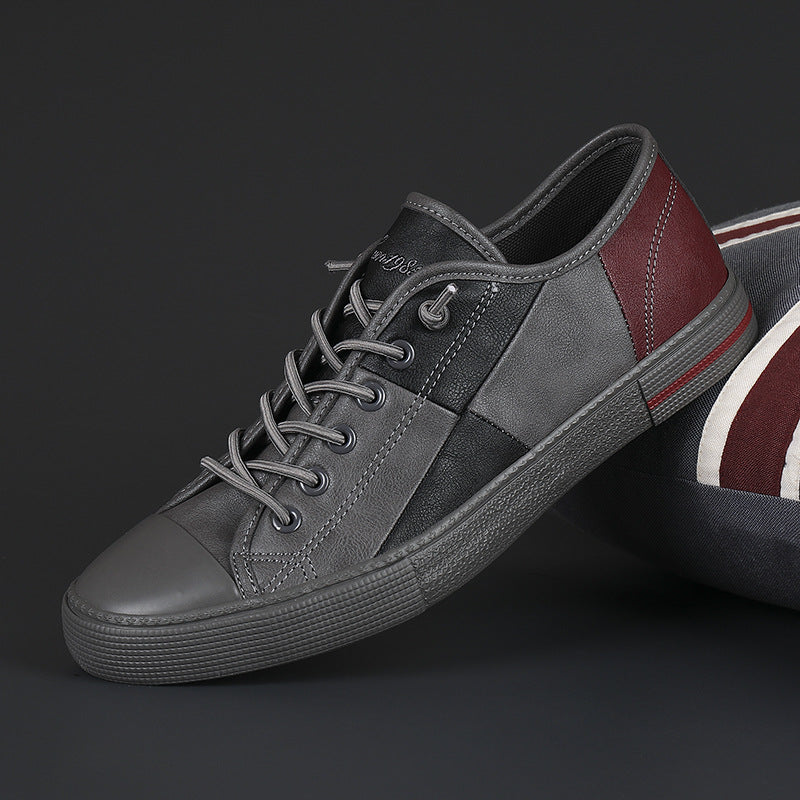 Men's New Fashionable Leather Shoes With Rubber Sole