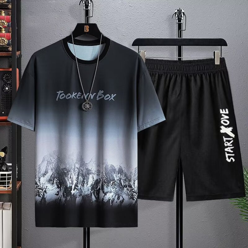 Menswear Fashion Ice Silk Suit