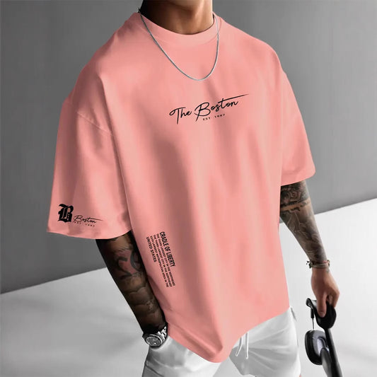 Men's Round Neck Loose Short Sleeve T-Shirt