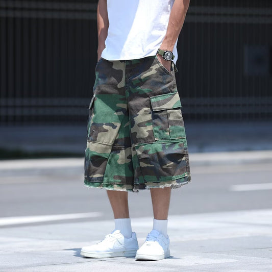 American High Street Pu Shuai Camouflage Shorts
