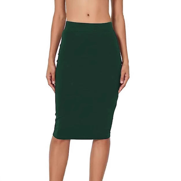 High Waist Over Knee Pencil Skirt