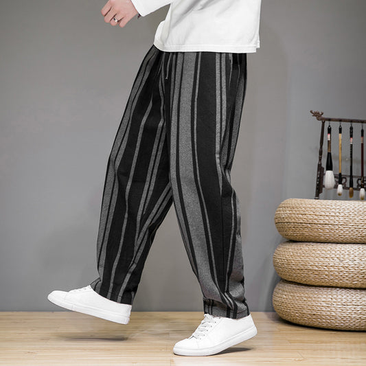 Bold Stripes Wide Men's Pants