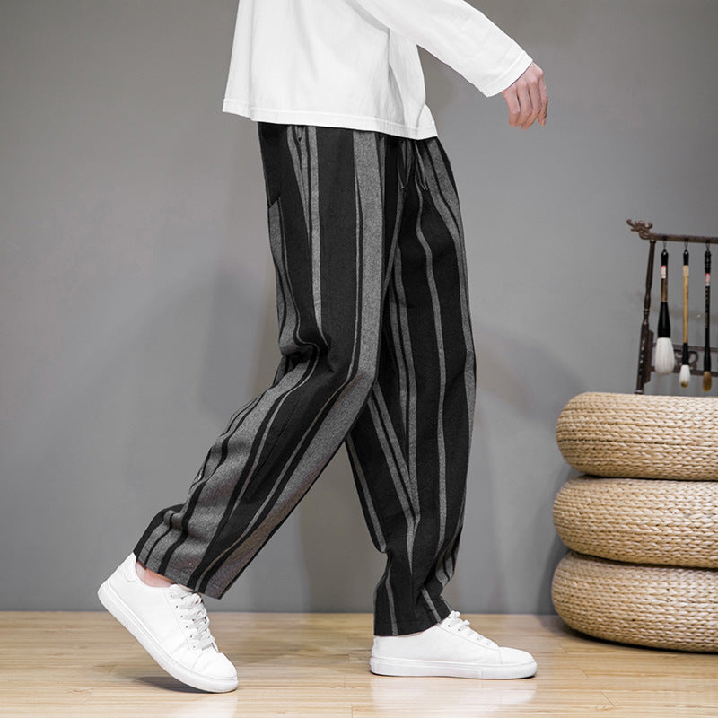 Bold Stripes Wide Men's Pants