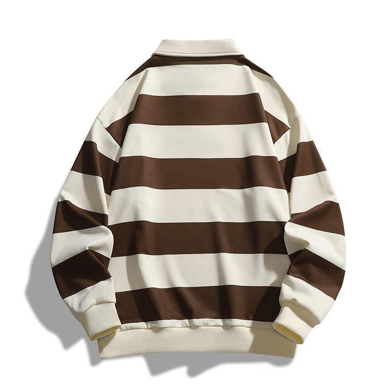 Nice Men's Loose T-shirt Striped