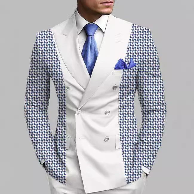 Men's Posterior Median Split Suit Jacket
