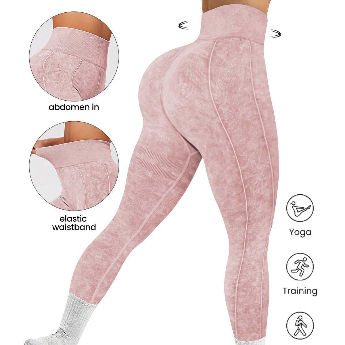 Seamless Fitness High Waist Belly Contracting Sports