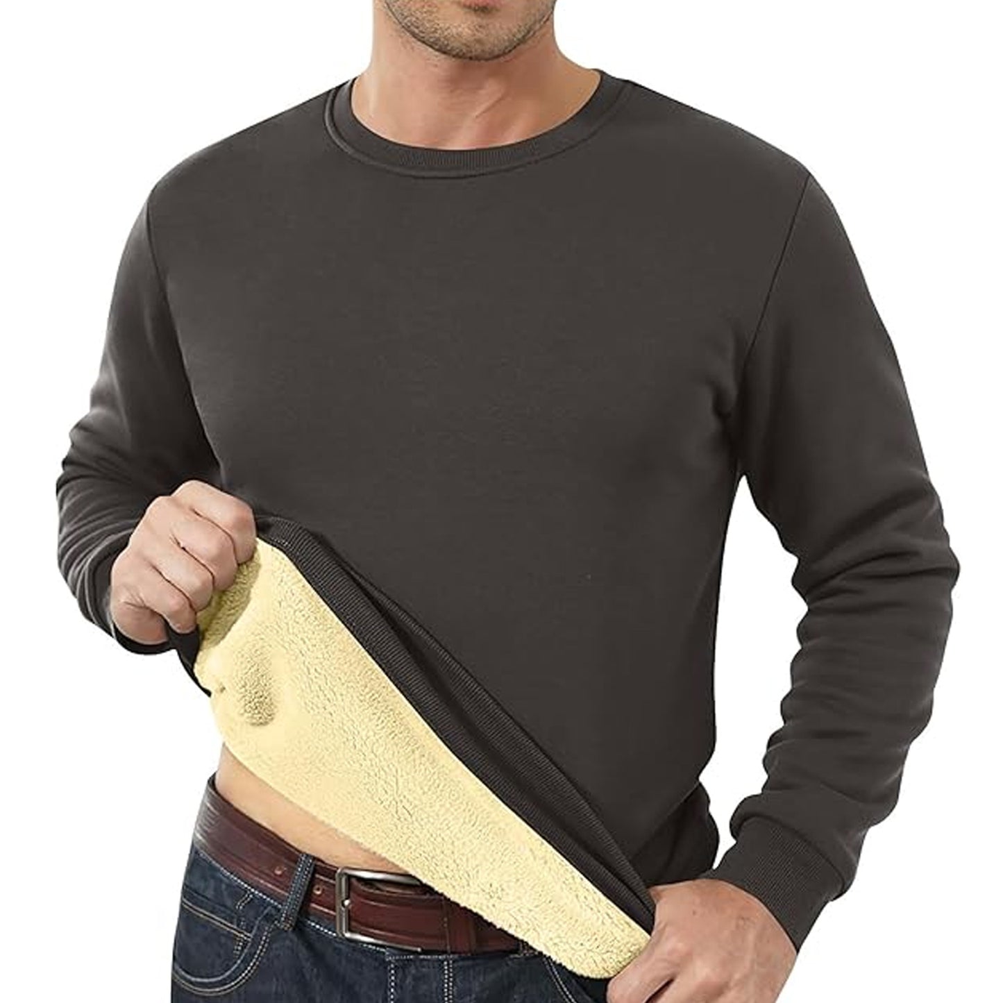 Men's Fleece Lined Padded Warm Keeping Sweatshirts