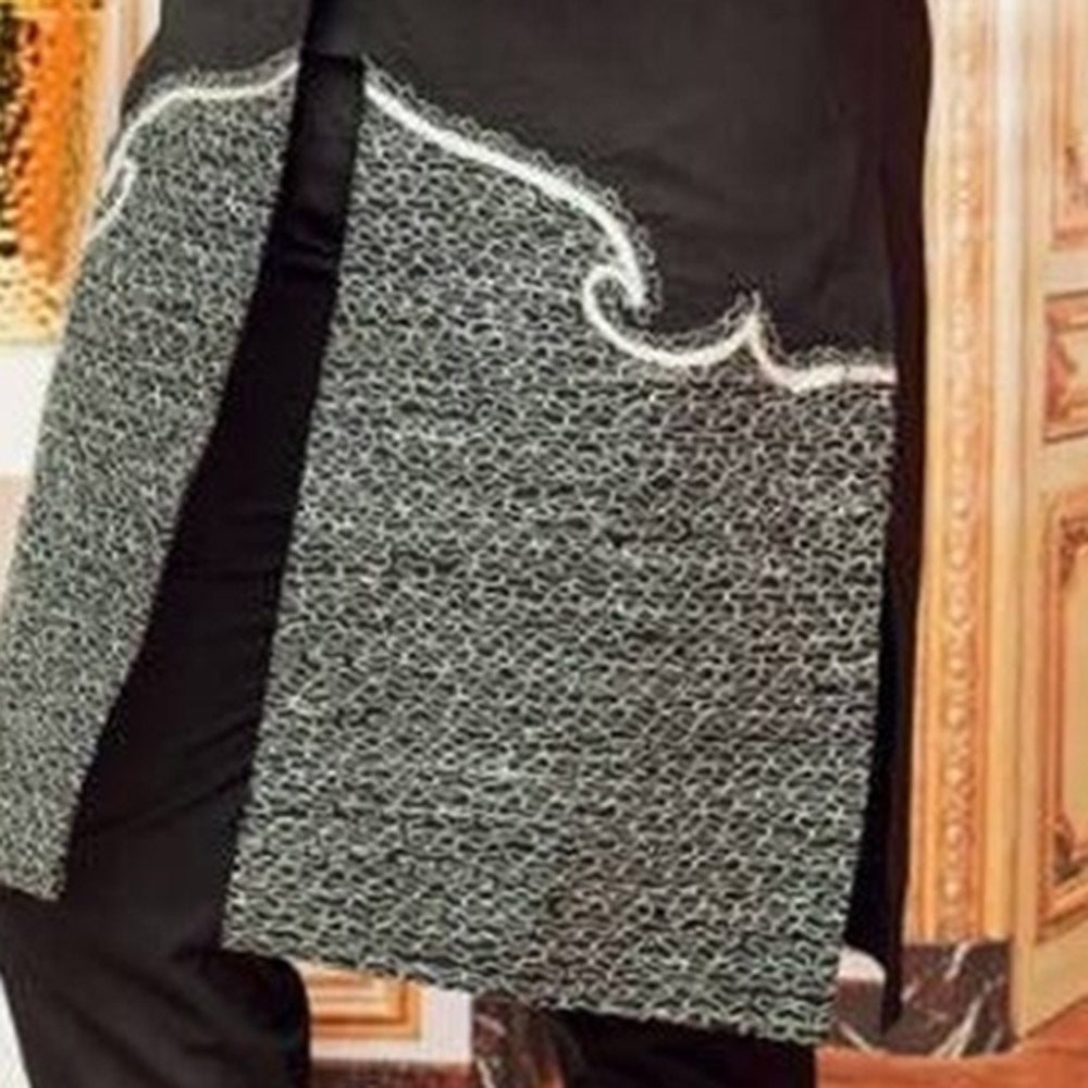 Ethnic Style Black Cotton Slim Fit Shirt