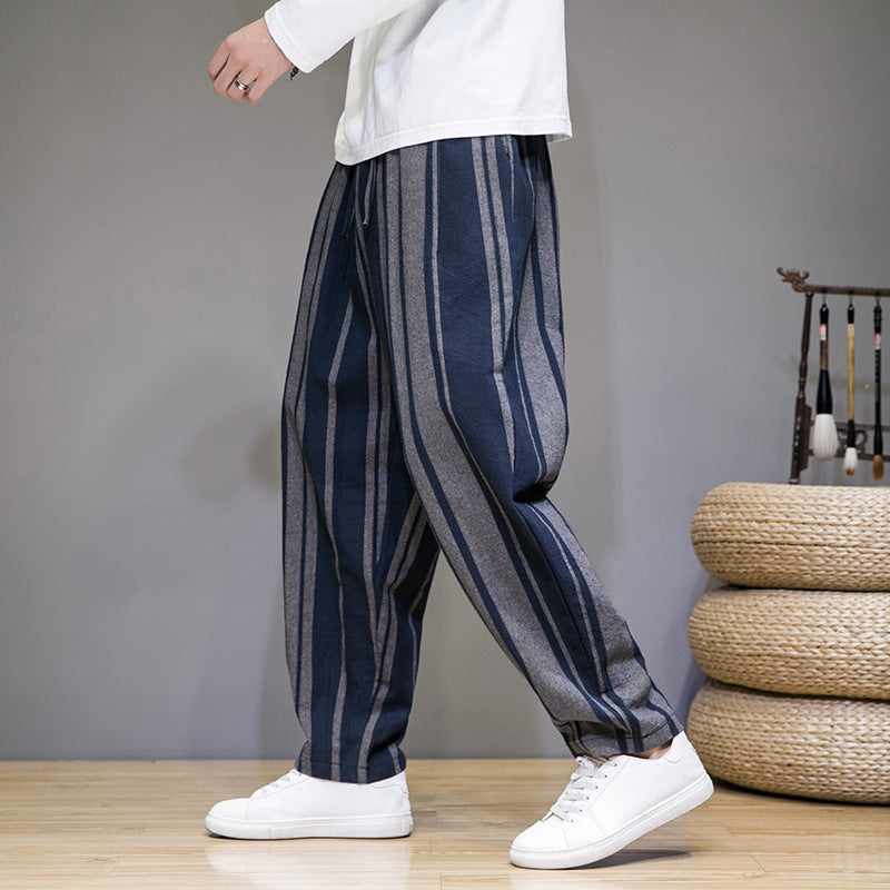 Bold Stripes Wide Men's Pants