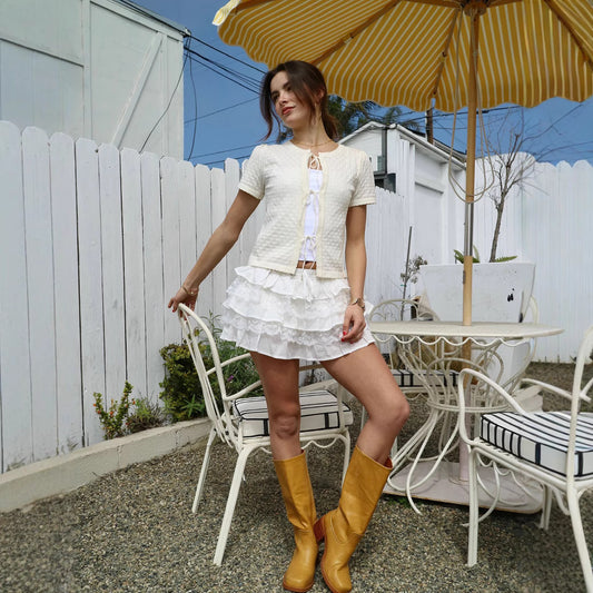 Low Waist Lace Multi-layer Tiered Dress Sexy Skirt