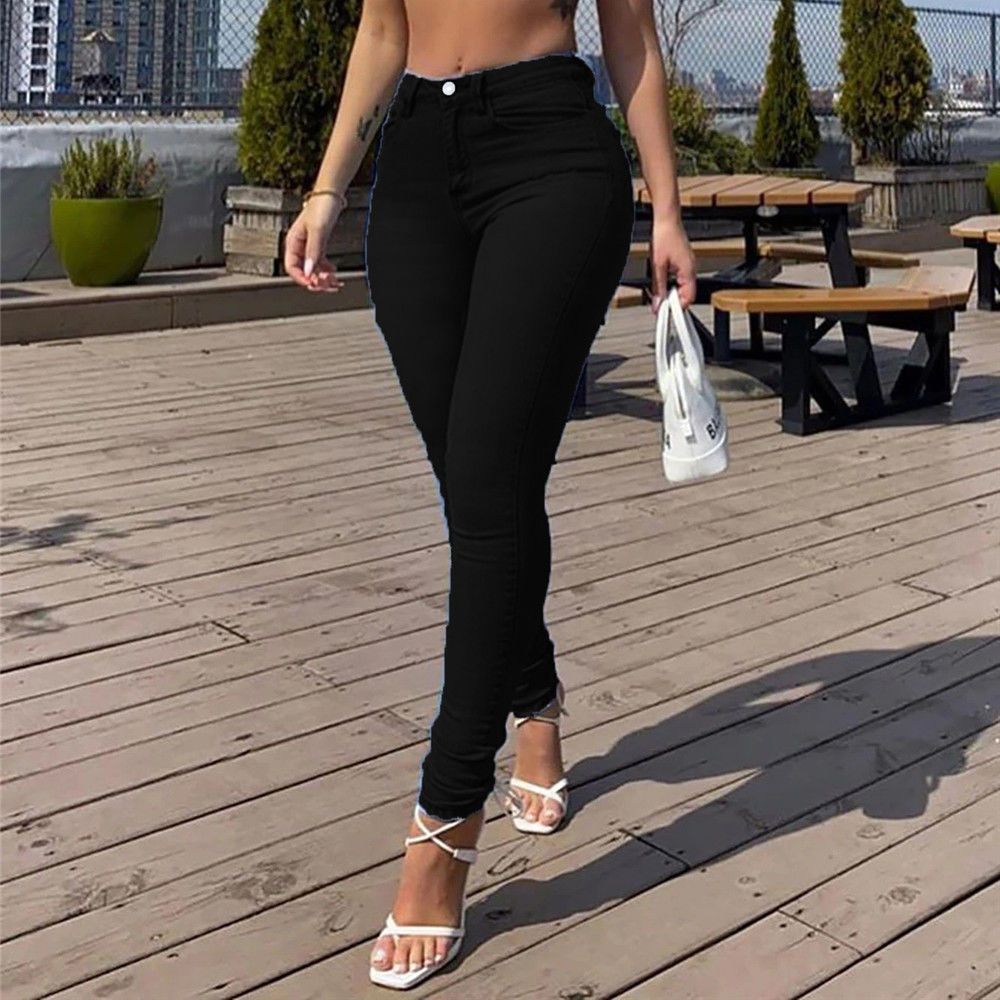 Sexy Peach Hip Skinny Jeans