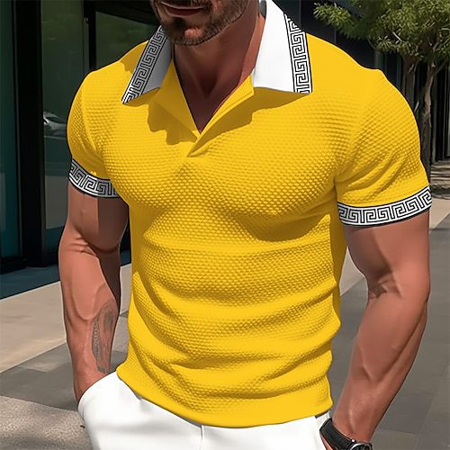 Men's Loose Color Short-sleeved T-shirt
