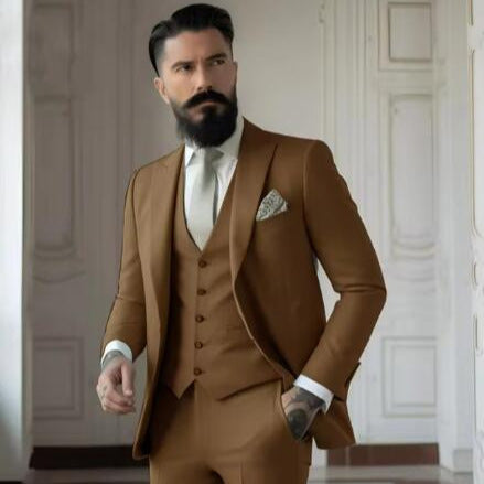 Men's Slim Fit Business Suit Set