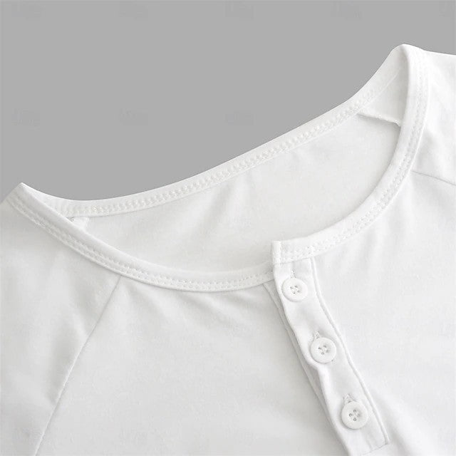 Henry Collar Long-sleeved T-shirt
