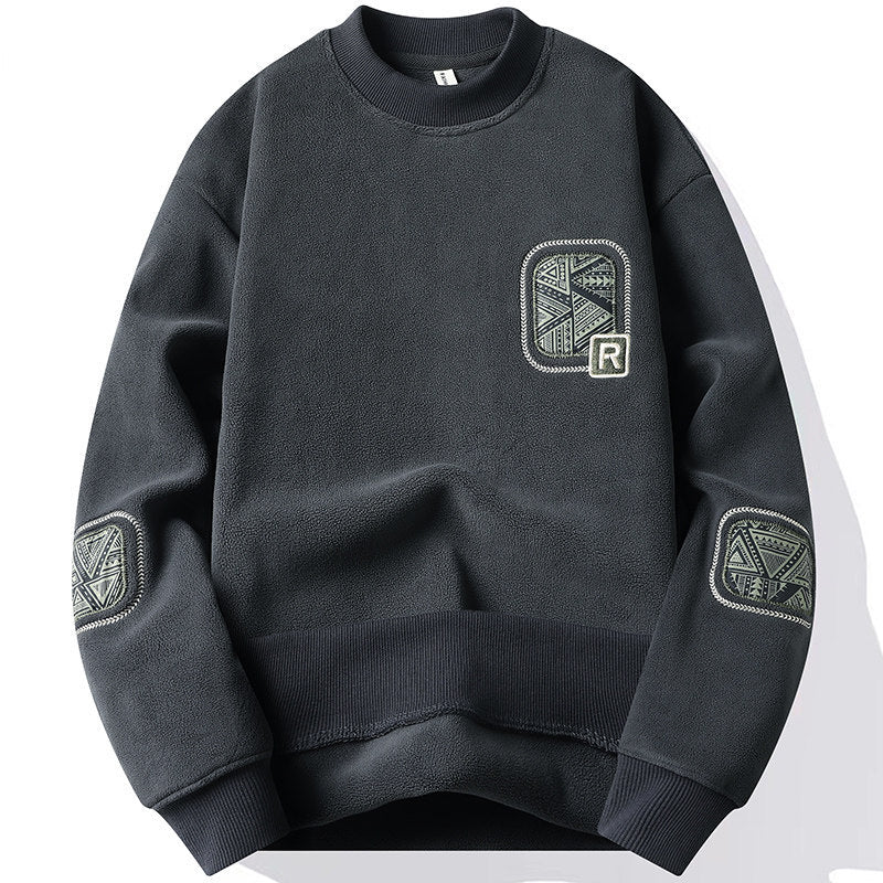 Double-sided Polar Fleece Sweater Men