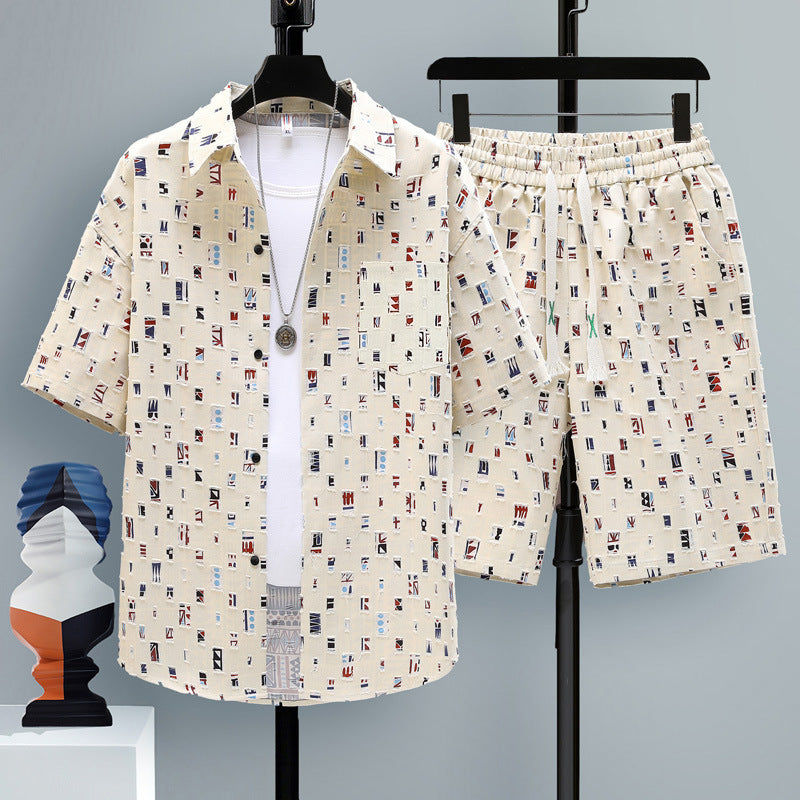 Men's Cool Shorts Two-piece Set