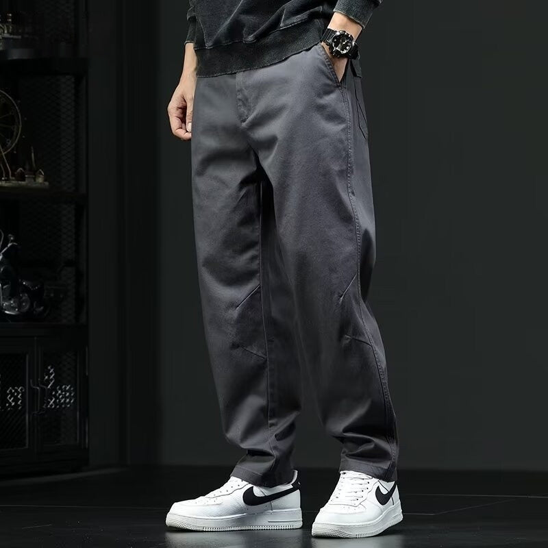 Style Loose Straight Pants Men
