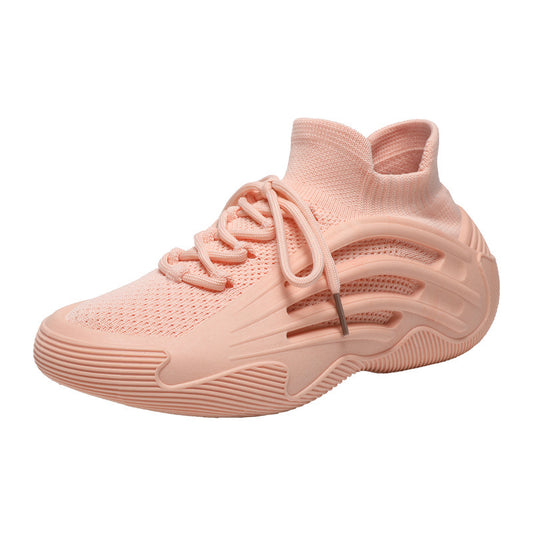 Ladie's Flat Soft Bottom Stretch Sock Shoes