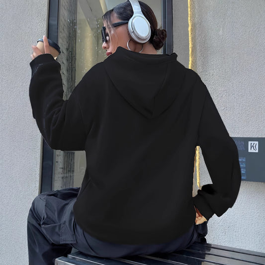 Women's Long Sleeved Kangaroo Pocket Hoodie