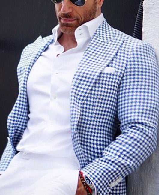 Elegant Men's Two-button Large Pocket Suit Jacket