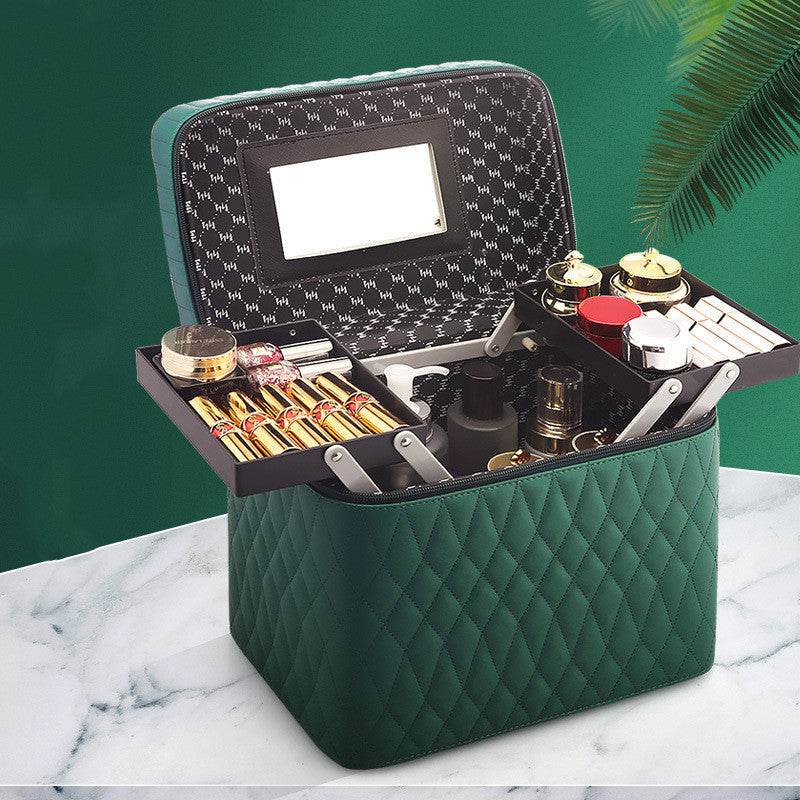 Large Capacity Portable Cosmetics Storage