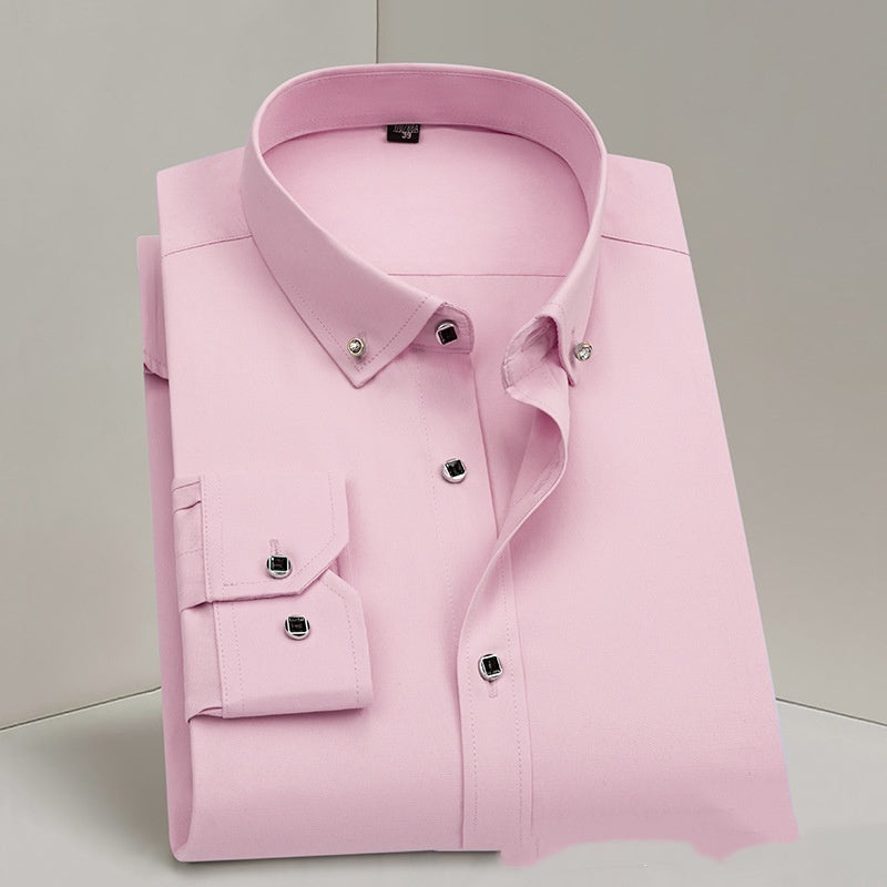 Formal Wear Men's Shirt Wedding Pure White